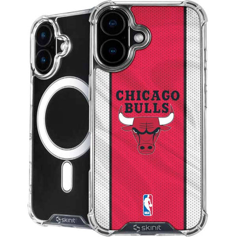 NBA Chicago Bulls Away Jersey iPhone 16 Plus MagSafe Case