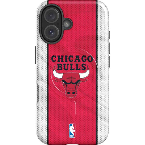 NBA Chicago Bulls Away Jersey iPhone 16 Plus Magsafe Impact Case
