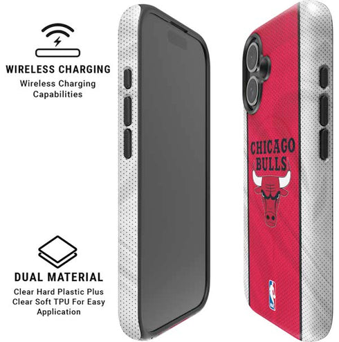 NBA Chicago Bulls Away Jersey iPhone 16 Plus Magsafe Impact Case