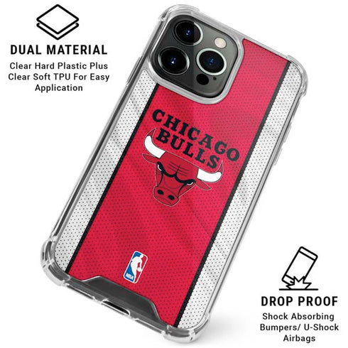 NBA Chicago Bulls Away Jersey iPhone 16 Pro Max Clear Case