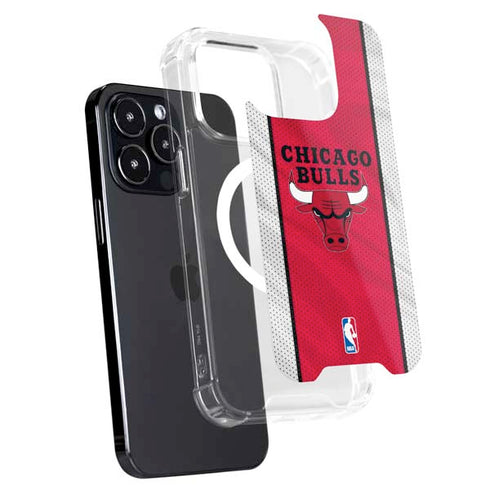 NBA Chicago Bulls Away Jersey iPhone 16 Pro Max MagSafe Case