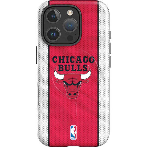 NBA Chicago Bulls Away Jersey iPhone 16 Pro Max Magsafe Impact Case