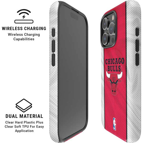NBA Chicago Bulls Away Jersey iPhone 16 Pro Max Magsafe Impact Case