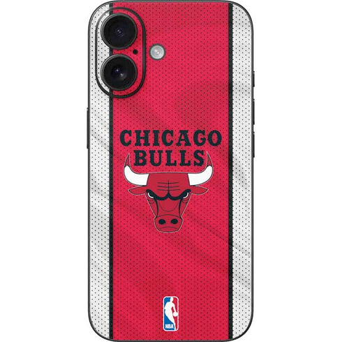 NBA Chicago Bulls Away Jersey iPhone 16 Skin