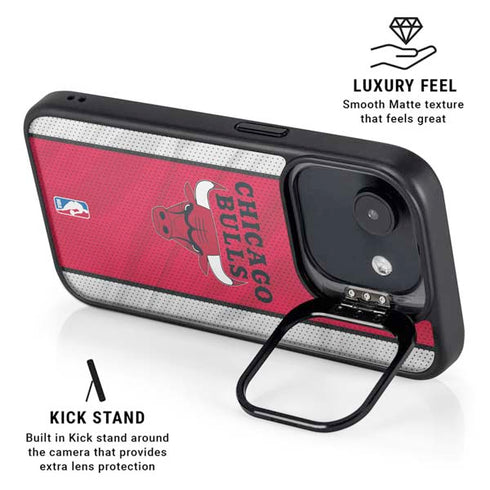 NBA Chicago Bulls Away Jersey iPhone 16e Kickstand Case