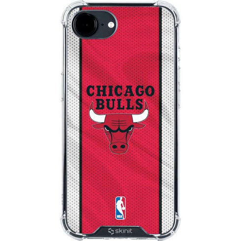 NBA Chicago Bulls Away Jersey iPhone 16e Clear Case