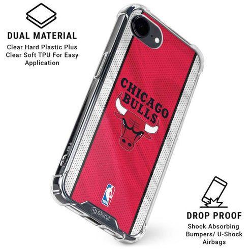 NBA Chicago Bulls Away Jersey iPhone 16e Clear Case