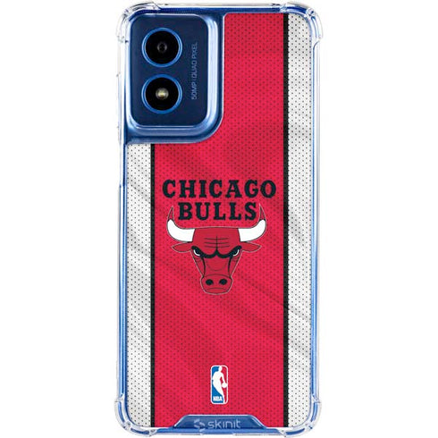NBA Chicago Bulls Away Jersey Moto G Play 4G (2024) Clear Case
