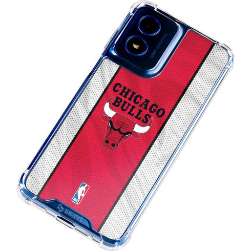 NBA Chicago Bulls Away Jersey Moto G Play 4G (2024) Clear Case
