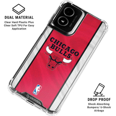 NBA Chicago Bulls Away Jersey Moto G Power 5G (2024) Clear Case