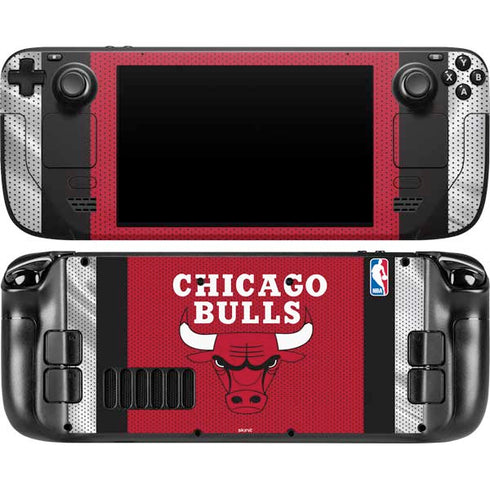 NBA Chicago Bulls Away Jersey Steam Deck Handheld Gaming Computer OLED Skin