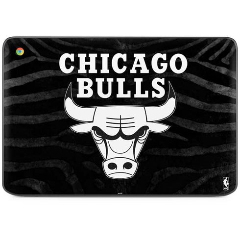 NBA Chicago Bulls Black Animal Print HP Chromebook Skin
