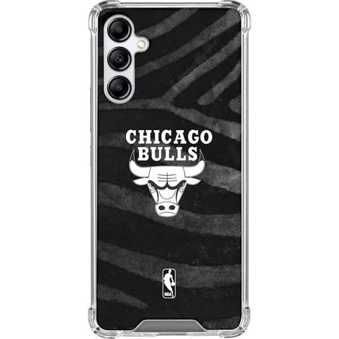 NBA Chicago Bulls Black Animal Print Gabb Phone 4 Clear Case