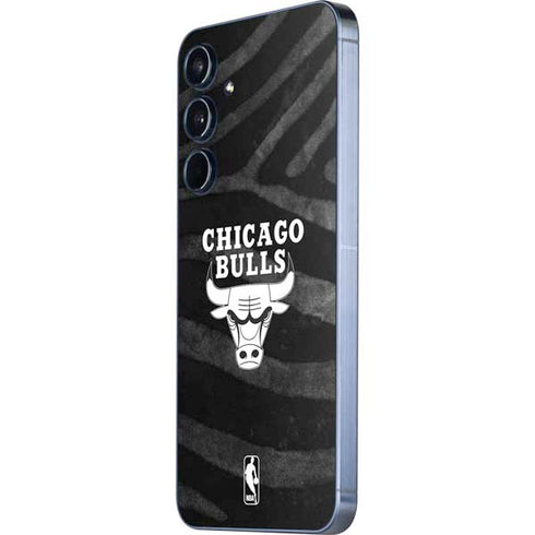 NBA Chicago Bulls Black Animal Print Galaxy A35 5G Skin