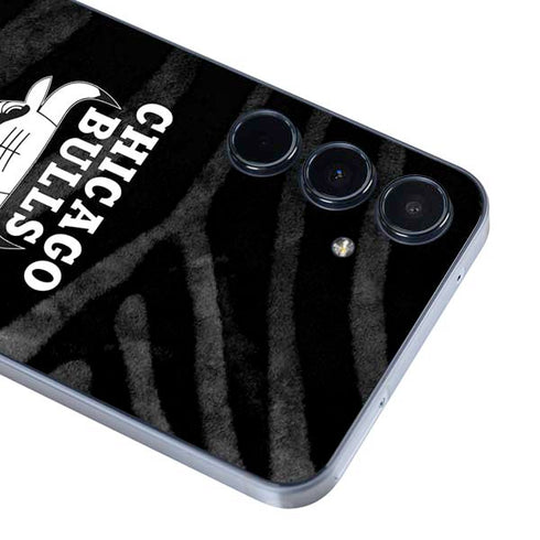 NBA Chicago Bulls Black Animal Print Galaxy A35 5G Skin
