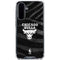 NBA Chicago Bulls Black Animal Print Galaxy A36 5G Clear Case