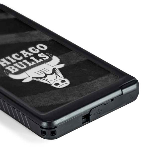 NBA Chicago Bulls Black Animal Print Galaxy S24 Ultra Waterproof Case