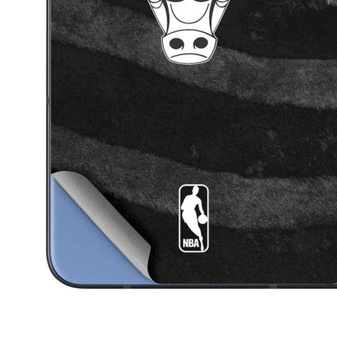 NBA Chicago Bulls Black Animal Print Galaxy Z Fold5 5G Skin