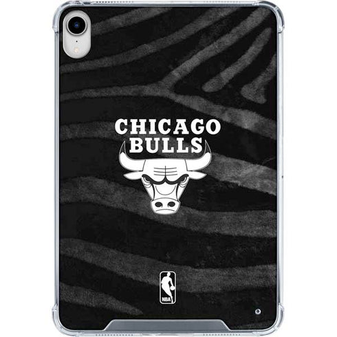 NBA Chicago Bulls Black Animal Print iPad 11th Gen (2025) Clear Case