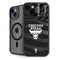 NBA Chicago Bulls Black Animal Print iPhone 14 Plus Kickstand Case