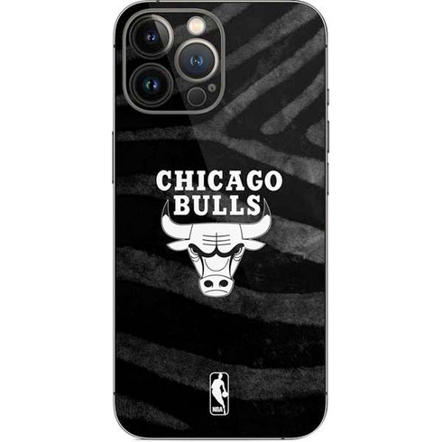 NBA Chicago Bulls Black Animal Print iPhone 15 Pro Max Skin
