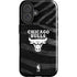 NBA Chicago Bulls Black Animal Print iPhone 16 Plus Impact Case