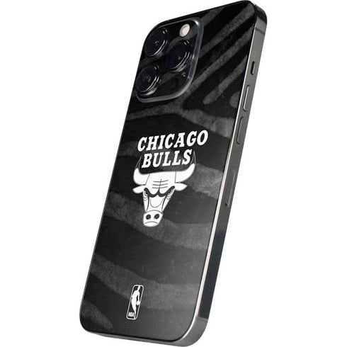 NBA Chicago Bulls Black Animal Print iPhone 16 Pro Max Skin