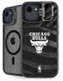 NBA Chicago Bulls Black Animal Print iPhone 16e Kickstand Case