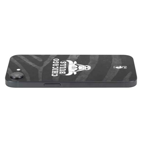 NBA Chicago Bulls Black Animal Print iPhone 16e Skin
