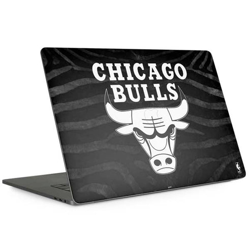 NBA Chicago Bulls Black Animal Print MacBook Skins