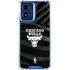 NBA Chicago Bulls Black Animal Print Moto G 5G (2024) Clear Case
