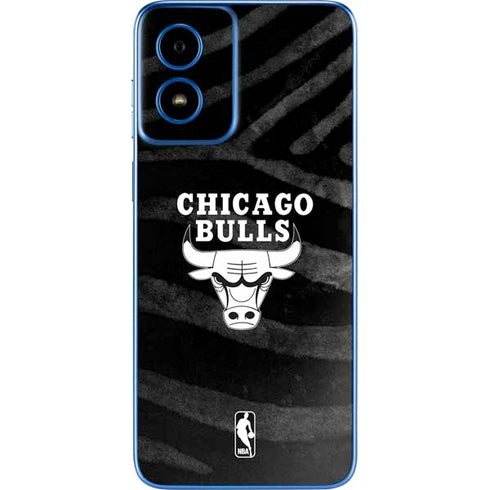 NBA Chicago Bulls Black Animal Print Moto G Play 4G (2024) Skin