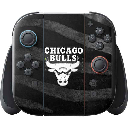 NBA Chicago Bulls Black Animal Print Nintendo Switch 2 (2025) with Joy-Con Skin