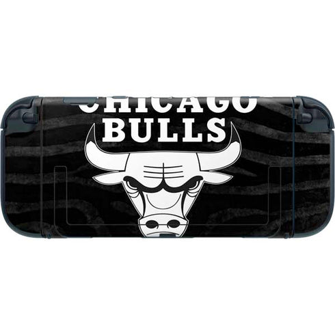 NBA Chicago Bulls Black Animal Print Nintendo Switch 2 (2025) with Joy-Con Skin