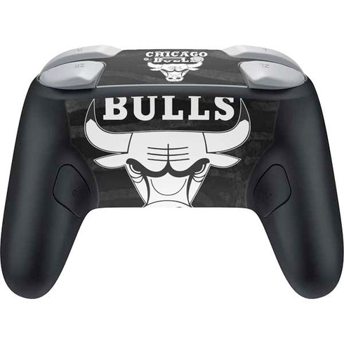NBA Chicago Bulls Black Animal Print Nintendo Switch 2 (2025) Pro Controller Skin