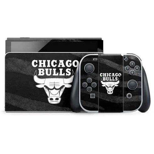 NBA Chicago Bulls Black Animal Print Nintendo Skins