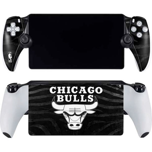NBA Chicago Bulls Black Animal Print PlayStation Portal Remote Player Skin