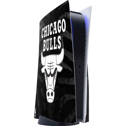 NBA Chicago Bulls Black Animal Print PlayStation PS5 Skins