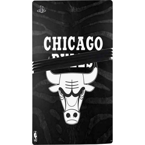 NBA Chicago Bulls Black Animal Print PS5 Pro Console Skin