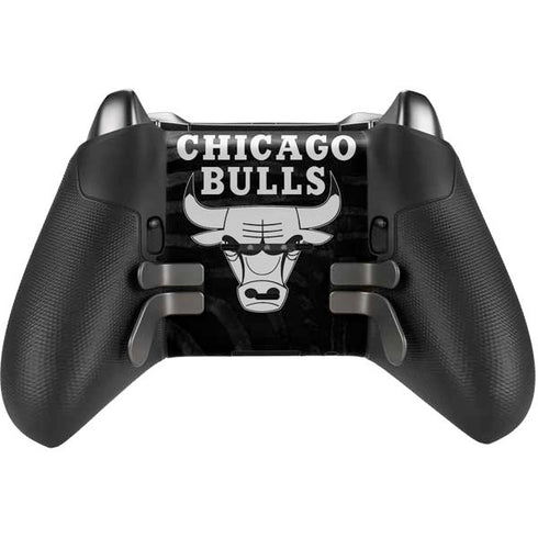 NBA Chicago Bulls Black Animal Print Xbox Elite Wireless Controller Series 2 Skin