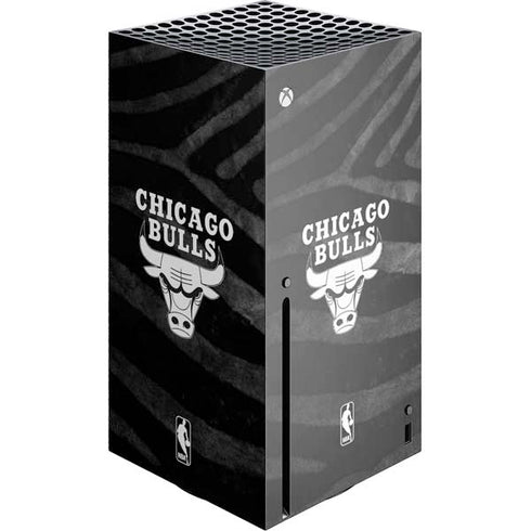 NBA Chicago Bulls Black Animal Print Xbox Series X Skins