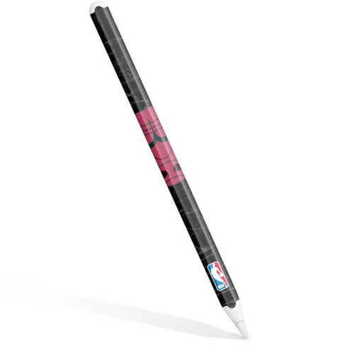 NBA Chicago Bulls Black Distressed Apple Pencil (2nd Gen 2019) Skin