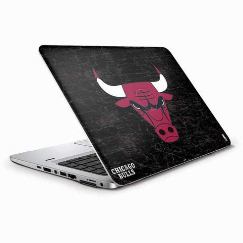 NBA Chicago Bulls Black Distressed HP Elitebook Skin