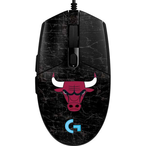 NBA Chicago Bulls Black Distressed G203 Prodigy RGB Wired Gaming Mouse Skin