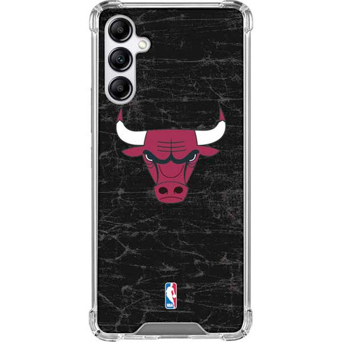 NBA Chicago Bulls Black Distressed Gabb Phone 4 Clear Case