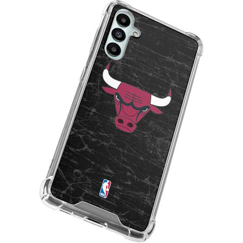 NBA Chicago Bulls Black Distressed Gabb Phone 4 Clear Case