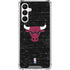 NBA Chicago Bulls Black Distressed Galaxy A16 5G Clear Case
