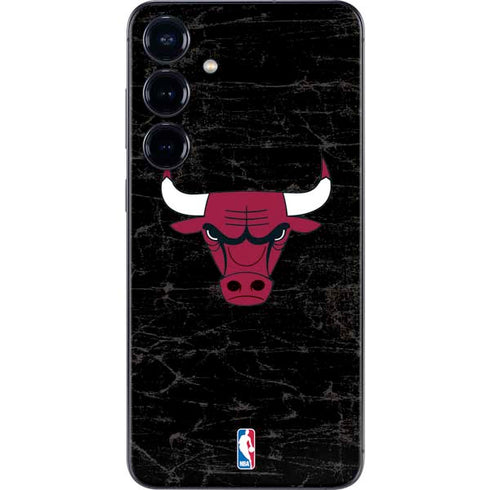 NBA Chicago Bulls Black Distressed Galaxy A16 5G Skin