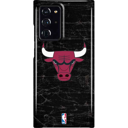 NBA Chicago Bulls Black Distressed Galaxy Cases