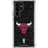 NBA Chicago Bulls Black Distressed Galaxy S23 Ultra Clear Case